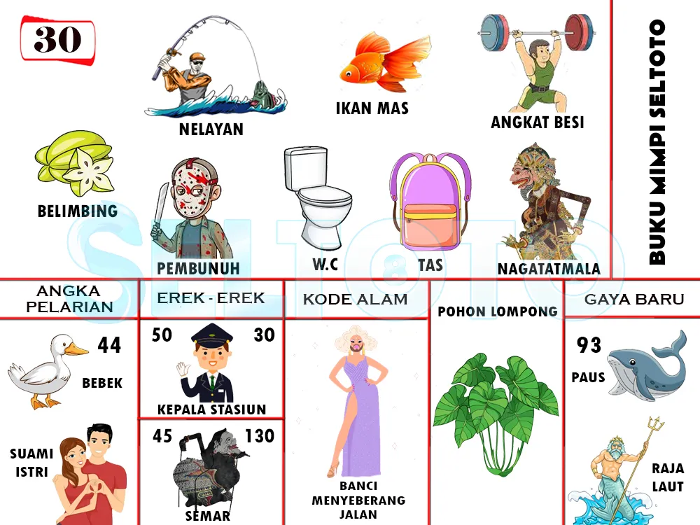 buku mimpi erek erek togel 30