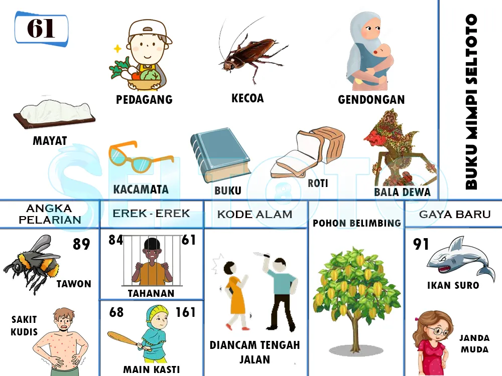 buku mimpi erek erek togel 61